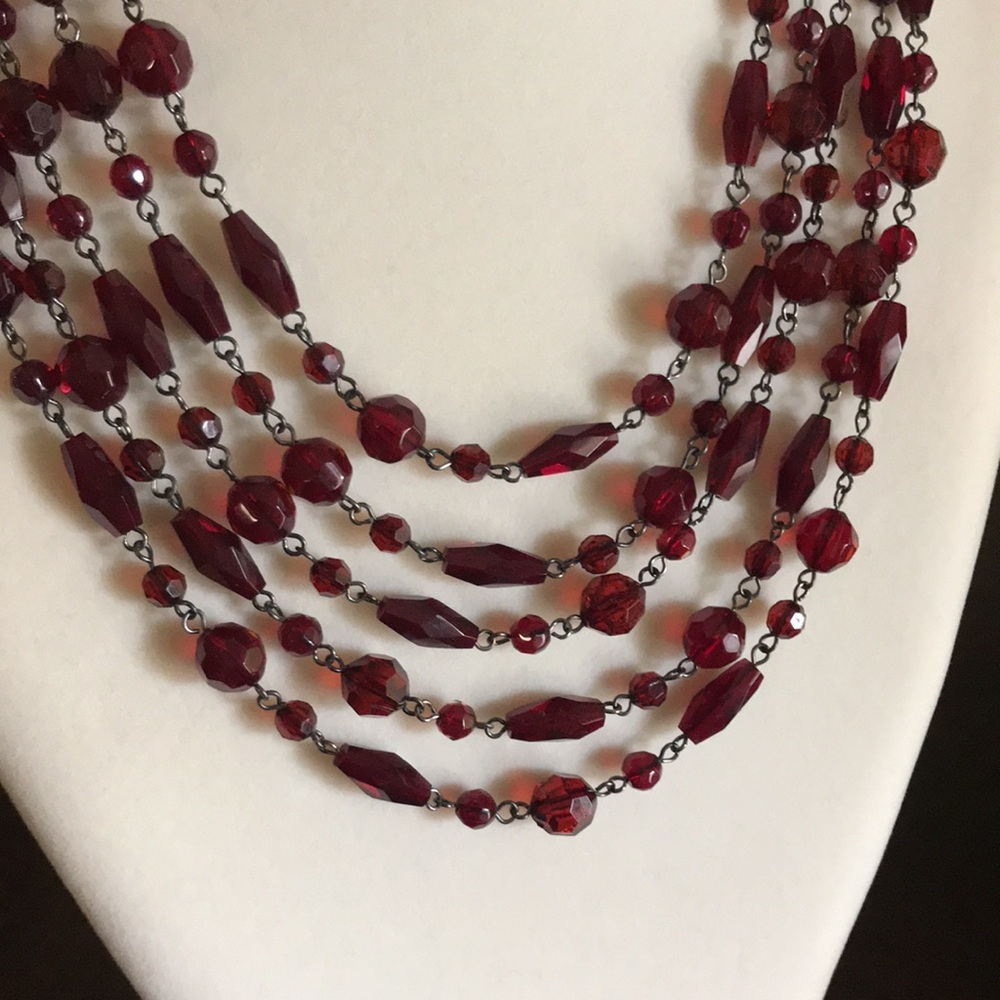 Ann Taylor Glass Bead Necklace